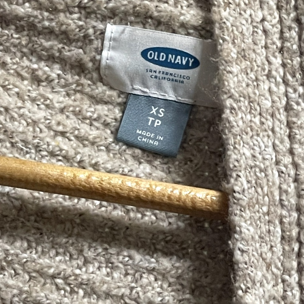 Old Navy Women's Ribbed Oatmeal Cardigan